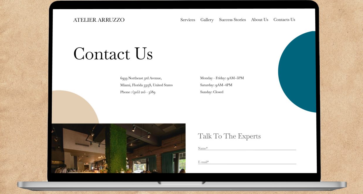 Atelier Arruzo brand and website redesign